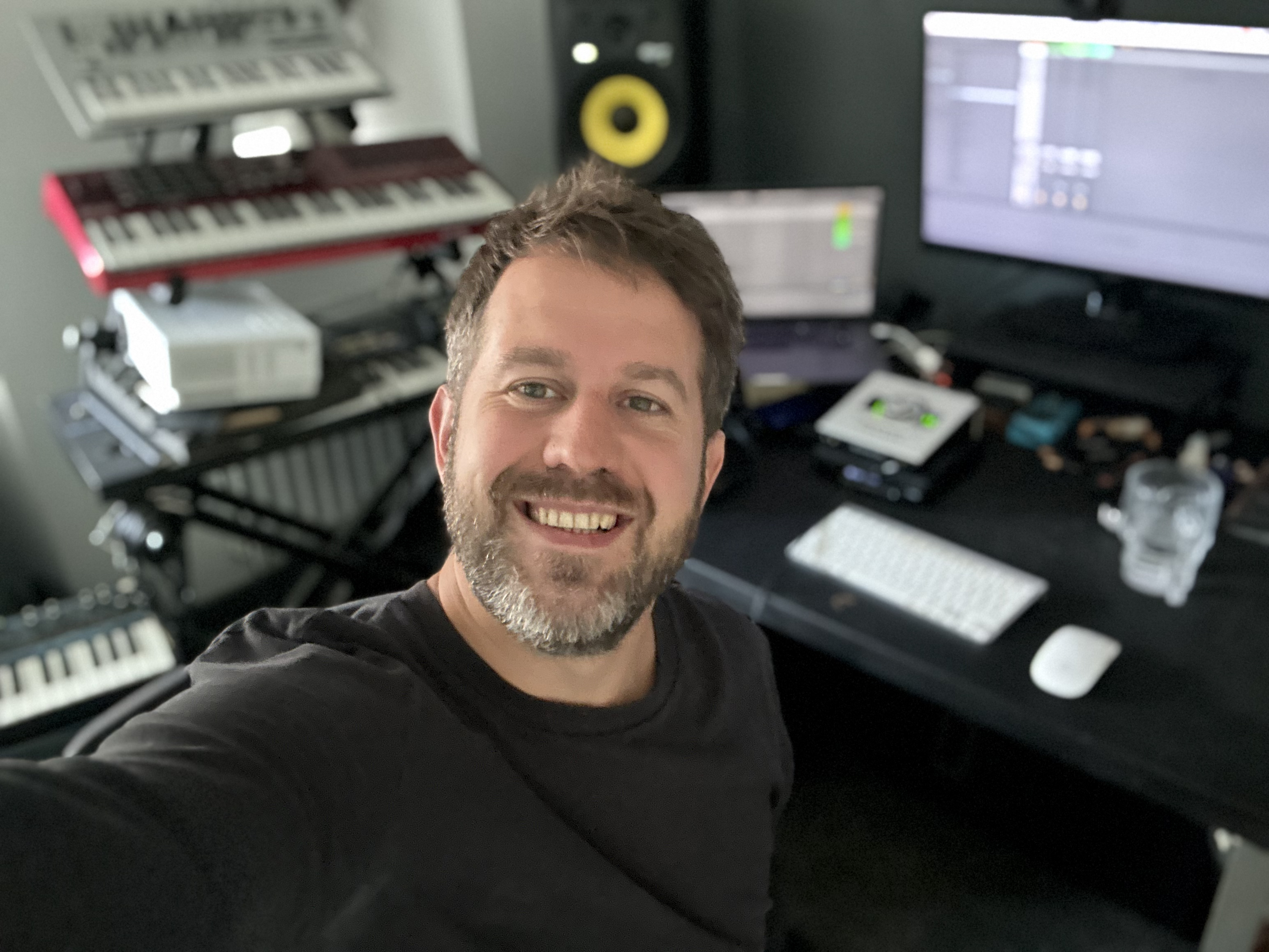 Mitch Wellings in the the sound kitchen studios